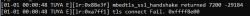 Screenshot of an error log with information about a failed TLS connection.