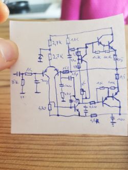 Modyfikacja schematu końca mocy. Wpadł mi w ręce schemat AWS303.
