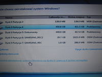 Samsung NP350V5C, Windows 8 x64 - tablica partycji GPT, instalacja Windows 7 x64