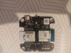 Electronic Board with Zigbee Module WBRG1 Electronic board with Zigbee module and WBRG1 components.