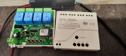 Smart Switch model TYWB 4ch-RF with open casing showing internal components.