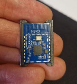 WBR3 module held in hand.