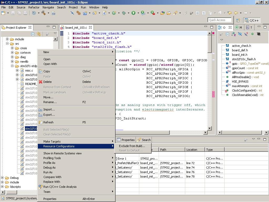 Настройка eclipse для stm32 linux