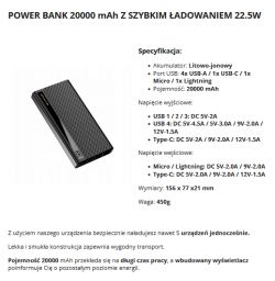 Krótki test powerbanków Lynxer 30000mAh i 20000mAh 22.5W z QC