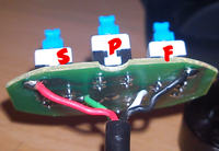 Przełącznik samochodowy, podlączenie diod pod przełączniki