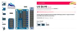 FEIYANG TM1637 Digital Display Module Set of digital display and key modules.