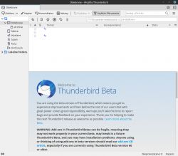 Linux Mint Debian Edition 4 - położenie okna Thunderbird