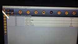 Ekran diagnostyczny oprogramowania CLIP z informacjami o module elektronicznym w kabinie.