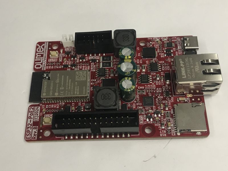 ESP32 board with Wi-Fi, wired Ethernet and PoE power supply – ESP32-PoE2 Olimex