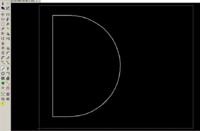 Obrys płytki w kształcie łuku