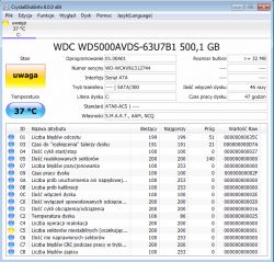 Awaria i błędy na nowych dyskach WD 500GB - czy to normalne?