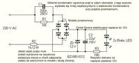 Chciałbym podłączyć dwie diody Led(UV 2.8V) pod 230V