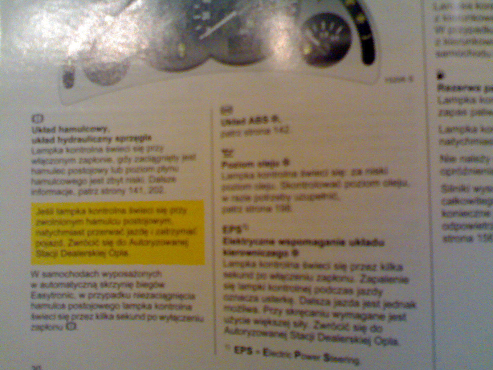 Kontrolka oleju z falką (pomarańczowa) Opel Combo 1,3 CDTI