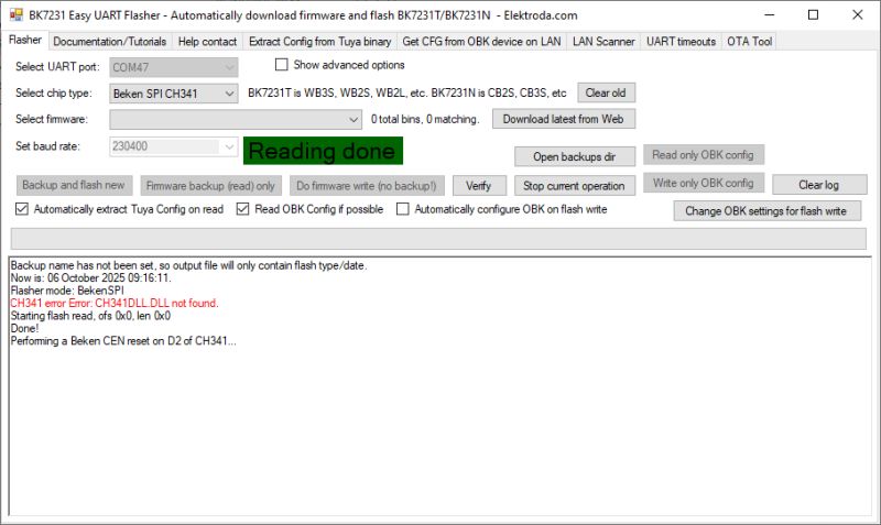 Beken BK7231/BK7252 SPI flashing and recovery - new flasher tool and protocol specs