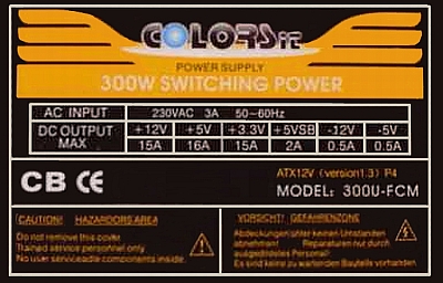 COLORS-IT 300U-FCM, zasilacz SG6105D – wartości rezystorów przy KSC945 na PCB