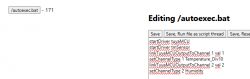 Editing autoexec.bat script in a text editor