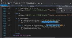 Screenshot of Visual Studio editor displaying source code of the OpenBeken application.