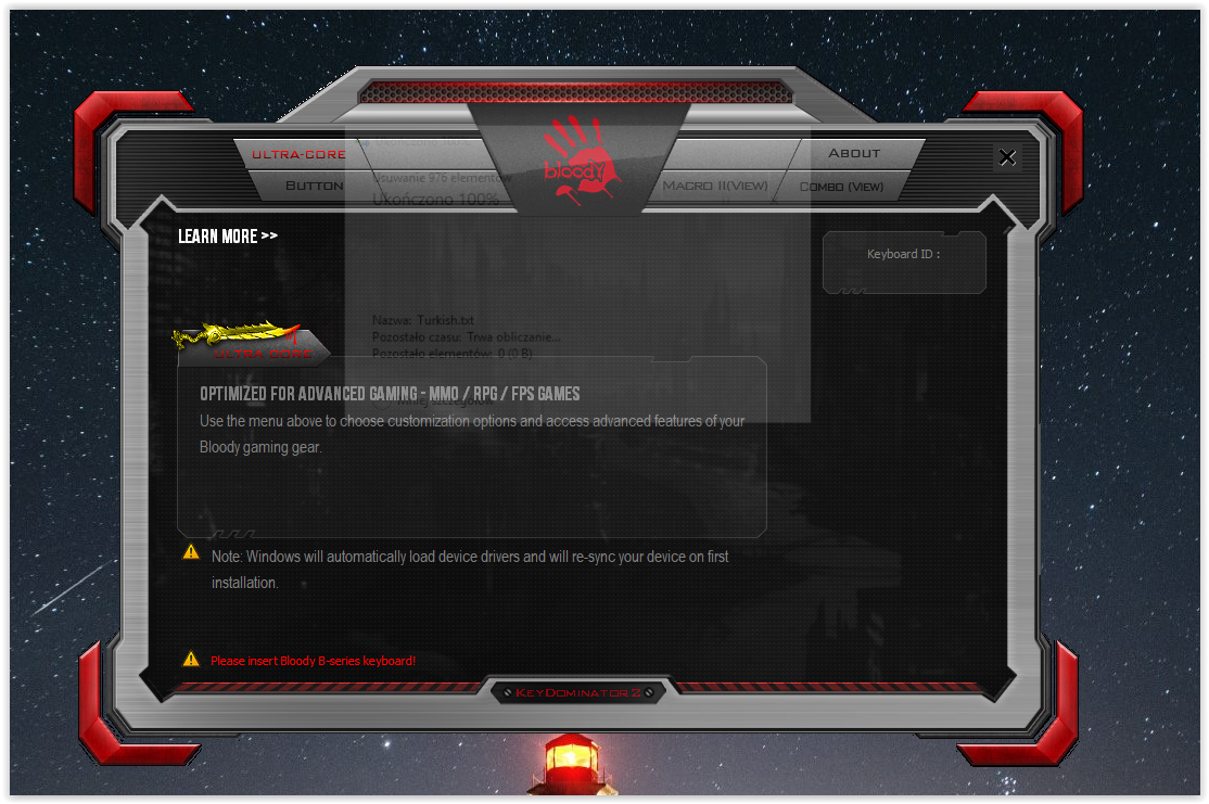 Программное обеспечение Bloody для клавиатуры. Bloody KEYDOMINATOR. KEYDOMINATOR 2. Как настроить подсветку на клавиатуре Bloody.