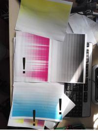 Konica Minolta Bizhub c253 błąd c2152 i wydruki z paskami
