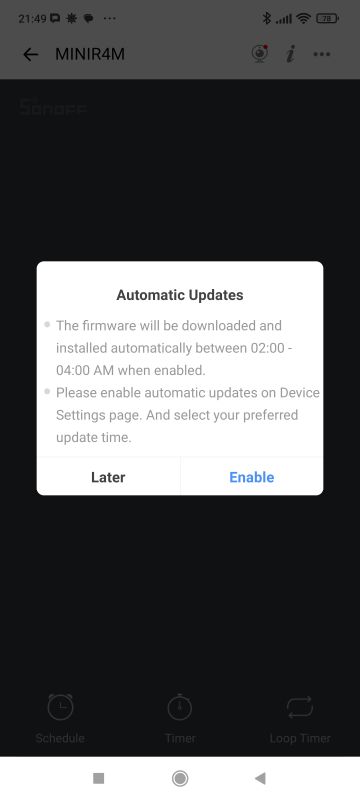 Tiny Sonoff Mini R4 M relay - compatible with Matter, but not reprogrammable