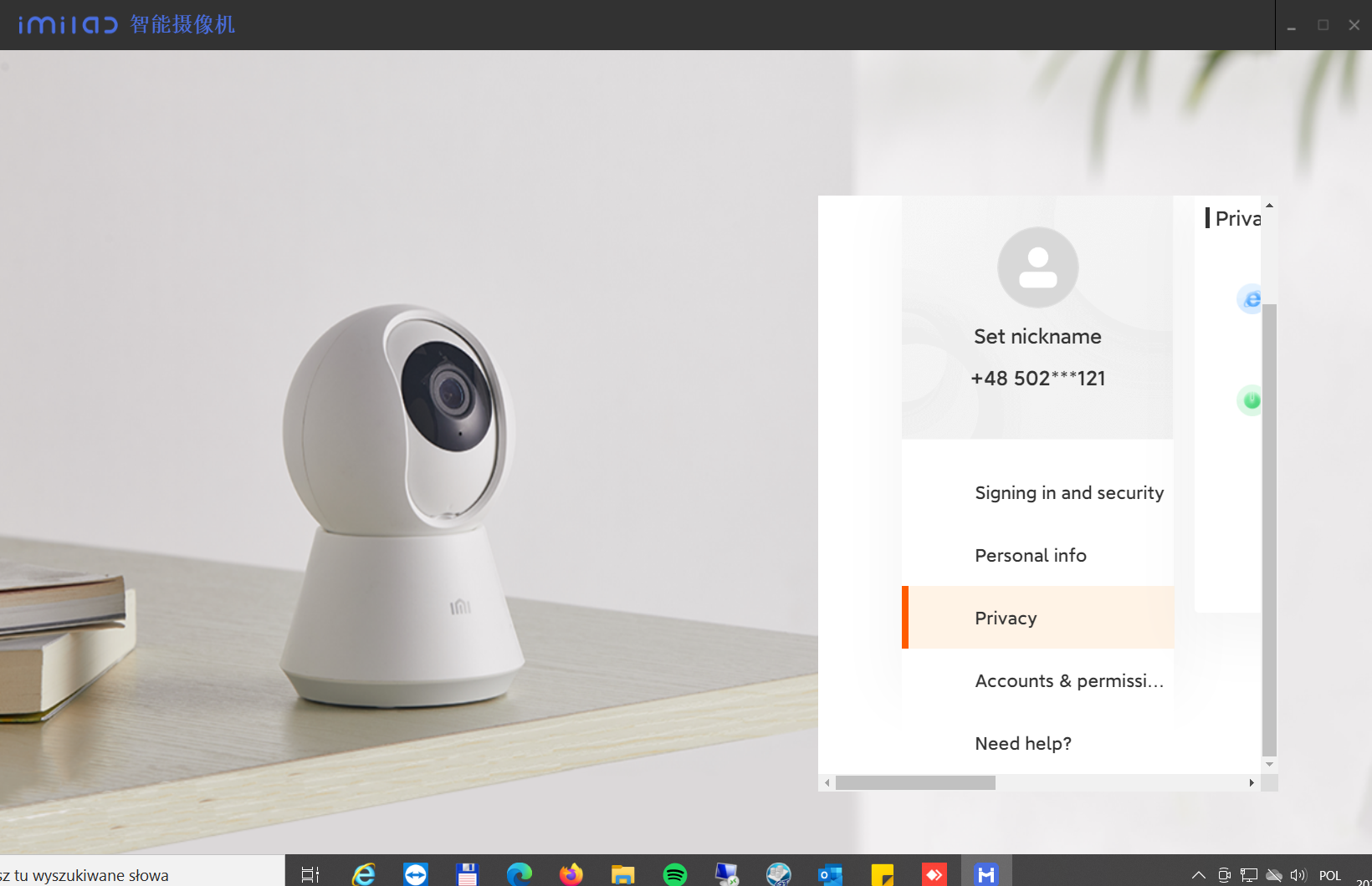 Xiaomi Mi Home Security Camera 360 jak podłączyć komputer PC po TCP/IP?