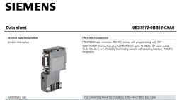 Dane techniczne wtyczki Siemens PROFIBUS z opisem i zdjęciem