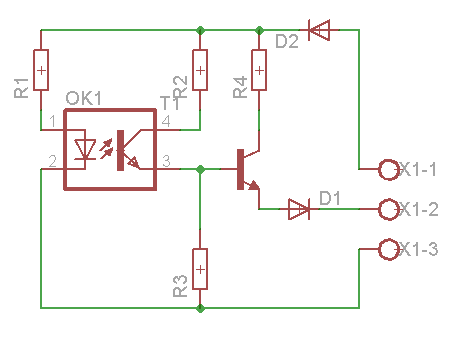 Prosty interface: transoptor szczelinowy -> PLC Prosty interface: transoptor szczelinowy -> PLC