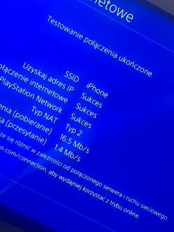 PS4 nie łączy się z serwerami EA przez hotspot z iPhone XS