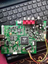 Movie Cube Q120 - identyfikacja spalonego elementu SMD przy zasilaniu dysku