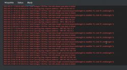 Log errors when connecting Domoticz to Integra 128Plus via ETHM 1 Plus on Raspberry SSD