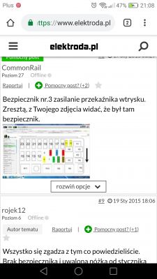 Renault 2 laguna 2.2dci - Auto zgasło podczas jazdy, później świeci immo