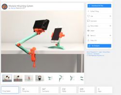 Modularna trzecia ręka, statyw, uchwyt na telefon z Thingiverse - ulepszenia Modularna trzecia ręka, statyw, uchwyt na telefon z Thingiverse - ulepszenia
