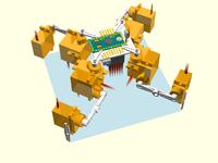 Tote - robot czworonożny o bardzo prostej konstrukcji