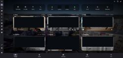 Smart home management system user interface showing a room overview.