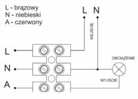 Sterowanie oświetleniem -przekaźnik F&F BIS-403 i czujnik ruchu razem Sterowanie oświetleniem -przekaźnik F&F BIS-403 i czujnik ruchu razem