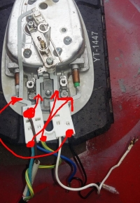 Bypassing Electronics in Bosch Sensixx DA50 Iron with Burnt Fireman Module