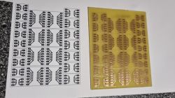 PCB Mask and Etched Board with SMD to THT Adapters Printed PCB mask and etched PCB with SMD/THT adapter layouts