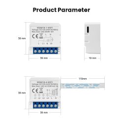 [BK7231N / CBU] Generic Tuya 4-Port Wifi Smart Switch WSM16-4