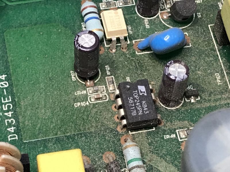 Interior of the old Polsat digital decoder Echostar DSB-717