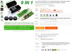 Tester USB V/A/mAh QC2.0 - 3,6V-32,5V; 5A - MTK-PE - 9w1? Test / Recenzja / Opis Tester USB V/A/mAh QC2.0 - 3,6V-32,5V; 5A - MTK-PE - 9w1? Test / Recenzja / Opis
