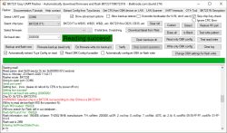 Screenshot of BK7231 Easy UART Flasher showing “Reading success!” and COM6 settings