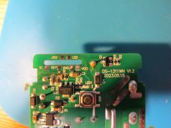 Close-up of DS-1311WN V1.2 circuit board from May 15, 2023.