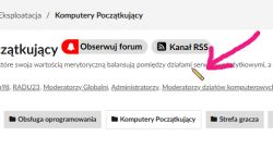 Kursor myszki zamieniony w ołówek Kursor myszki w formie ołówka nad tekstem na stronie internetowej.