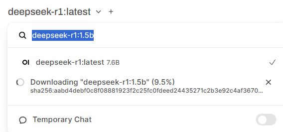 DeepSeek Model Download Interface DeepSeek download interface: deepseek-r1:1.5b