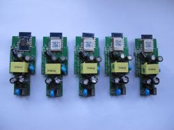 C-Chip C-8133U Modules on LED Driver PCBs Five PCB boards of LED drivers with C-Chip C-8133U modules.