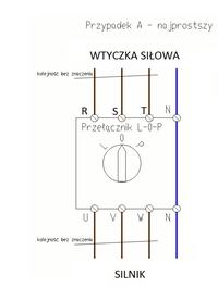 Jak podłączyć przełącznik prawo-lewo do silnika trójfazowego?