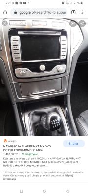 Wymiana radia Blaupunkt NX w Ford Mondeo MK4 2008 - jakie modele pasują?