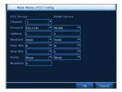 Jak podłączyć PTZ w kamerze Bosch Mic-400 do DVR z RS485?