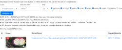 Screenshot of a user interface displaying a list of LED lighting devices.