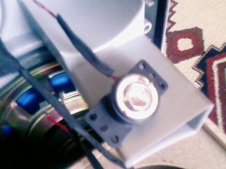 Panasonic SC-AK410 - wciśnięty głośnik wysokotonowy.